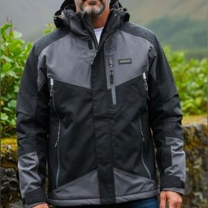 Caterpillar Men's Black and Gray Performance Jacket XL